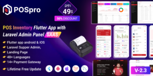 POSpro v3.1 – POS Inventory Flutter App with Laravel Admin Panel SAAS Nulled
