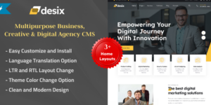 Desix v2.1 - Multipurpose Business, Creative & Digital Agency CMS