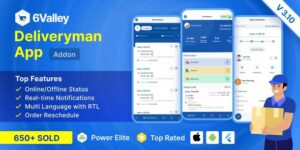 6Valley eCommerce – Delivery Man Mobile App v4.0