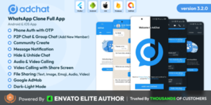 AdChat v3.2.0 - WhatsApp Clone Android & iOS app Download