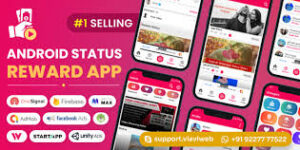 Android Status App With Reward Point (Lucky Wheel, Video, GIF, Quotes & Image) v14.0 Nulled