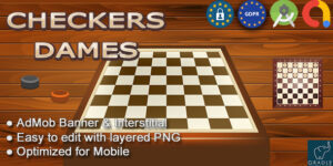 Checkers – Dames (Android Studio – Admob – GDPR) (1 July 2023)