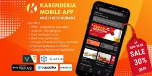 Karenderia Mobile App Multi Restaurant v1.0.7 - Multiple Restaurant System