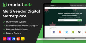 Marketbob v2.3 - Multi-Vendor Digital Marketplace Nulled