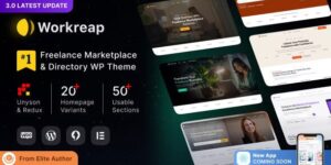 Workreap v3.2.6 – Freelance Marketplace WordPress Theme Nulled