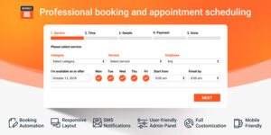 Bookly PRO v8.6 – Appointment Booking System + Addons Nulled