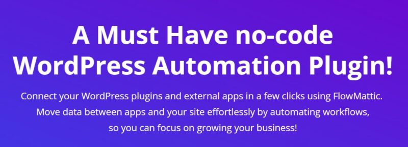 Flowmattic v1.0 - WordPress Automation Plugin