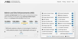 Admin and Site Enhancements (ASE) Pro v7.8.4 - WordPress Plugin Nulled