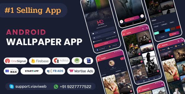 Android Wallpapers App v9.0 - HD, Full HD, 4K, Ultra HD Wallpapers Nulled