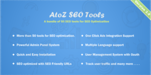 AtoZ SEO Tools v3.9 - Search Engine Optimization Tools Nulled