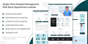 Single Clinic/Hospital Management v1.2 With Book Appointment website