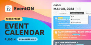 EventON v4.7.3 – WordPress Event Calendar Plugin + 43 Addons Nulled