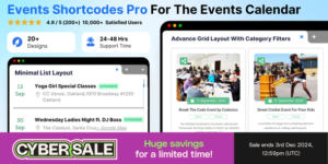 Events Shortcodes & Templates Pro v3.1.3 - Addon For The Events Calendar