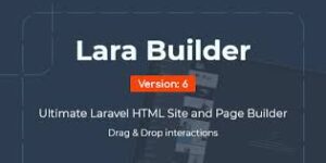 LaraBuilder v6.7 - Laravel Drag&Drop SaaS HTML site builder