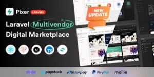 Pixer v6.7.0 - React Laravel Ecommerce Multivendor Digital Marketplace Nulled