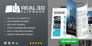 Real 3D FlipBook WordPress Plugin Nulled Download
