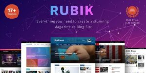 Rubik v2.9.1 – A Perfect Theme for Blog Magazine Website Theme