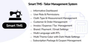 Smart TMS SaaS v1.1 – Tailor Management System Script Download