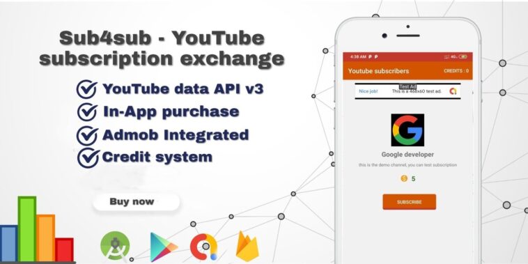 Sub4Sub v1.0 – Promote Youtube Channels Android