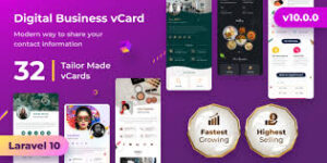 VCard SaaS v13.0.1 – Business Card Builder SaaS – Laravel VCard Saas – NFC Card