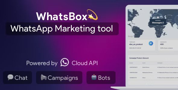 WhatsBox v3.5.1 – The WhatsApp Marketing – Bulk Sender, Chat, Bots, SaaS