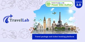 TravelLab v2.0 - Travel Package & Ticket Booking Platform Nulled