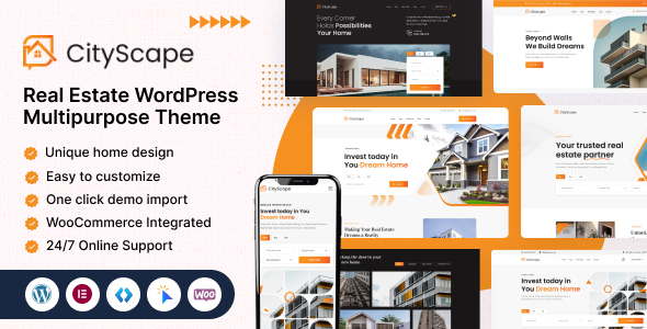 CityScape v1.0.0 – Real Estate WordPress Theme Download