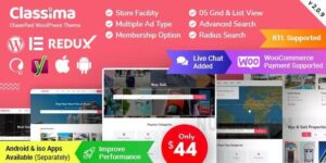 Classima v2.9.0 – Classified Ads WordPress Theme Nulled