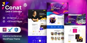 Conat v1.2.2 – Event & Conference WordPress Theme + RTL Ready