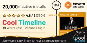 Cool Timeline Pro v4.8.8 – Horizontal & Vertical Timeline Plugin For WordPress Nulled