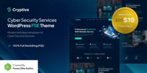 Cryptiva v1.0.0 – Cyber Security Services FSE WordPress Theme