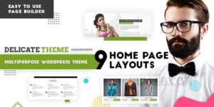 Delicate v3.7 – Multipurpose WordPress Themes Download