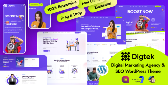 Digtek v1.0.0 – Digital Marketing Agency WordPress Theme
