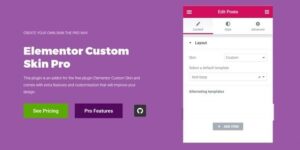 Elementor Custom Skin Pro v3.2.5 - Elementor Page Builder WordPress Plugin Nulled