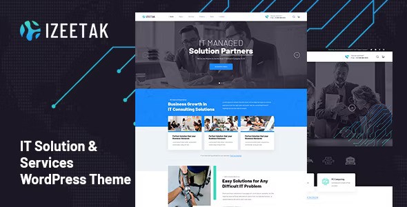 Izeetak v1.3.4 – IT Solutions & Services WordPress Theme