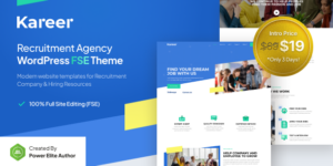 Kareer v1.0.0 – Human Resource & Recruitment Agency FSE WordPress Theme