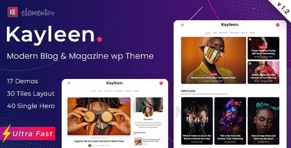 Kayleen v3.0.1 – Blog & Magazine WordPress Theme