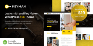 Keyman v1.0.0 – Locksmith & Key Maker Services FSE WordPress Theme