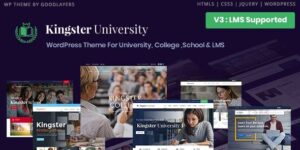 Kingster v3.2.3 – LMS Education For University, College and School Nulled