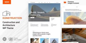 Konstruktion v7.3 – Construction and Architecture WordPress Theme Nulled