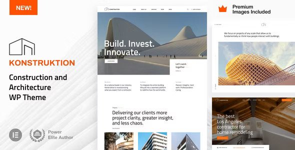 Konstruktion v7.3 – Construction and Architecture WordPress Theme Nulled