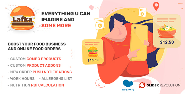 Lafka v4.5.7 – Multi Store Burger – Pizza & Food Delivery WooCommerce Theme