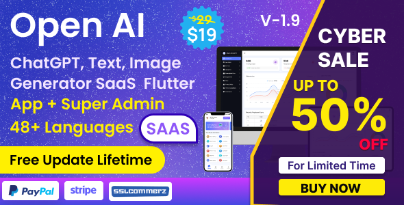 Maan AI v1.9 – ChatGPT, Open AI Flutter App with Super Admin ( SAAS ) Nulled