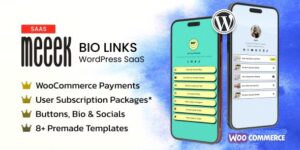 Meeek v2.2.4 – Bio Links SaaS WordPress Plugin Download