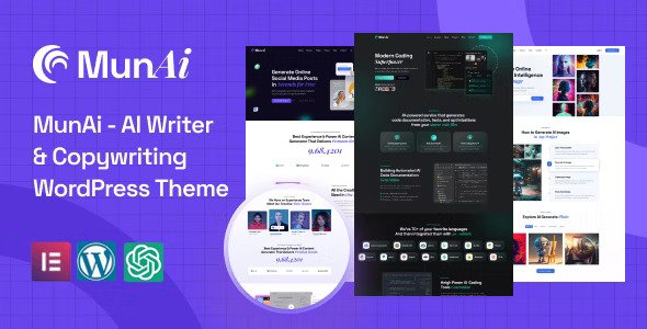 MunAi v1.0.2 – AI Writer & Copywriting WordPress Theme