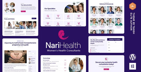 NariHealth v1.0.6 – Women’s Health Consultant WordPress Theme