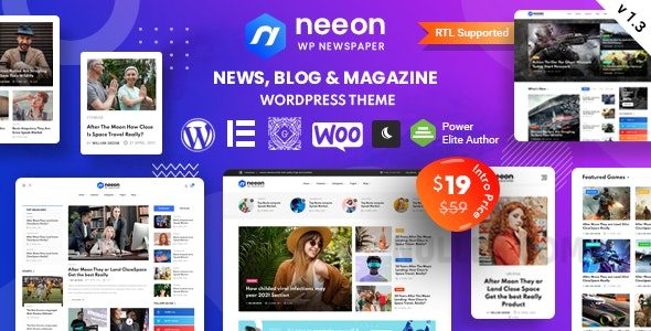Neeon v3.0.8 – WordPress News Magazine Theme Nulled