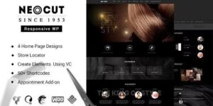 Neo Salon v3.5 – Barber Shop WordPress Theme Download