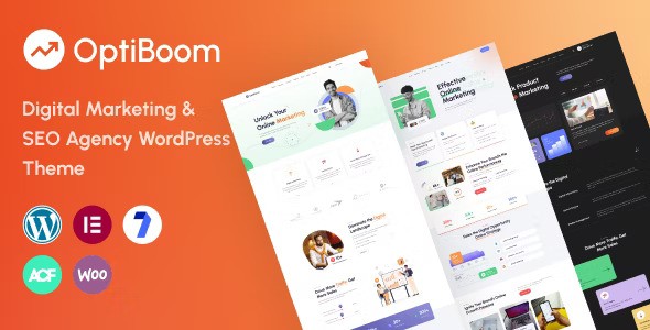 OptiBoom v1.0.5 – Digital Marketing & SEO Agency WordPress Theme
