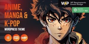 Otaku v1.5.0 – Anime, Manga & K-Pop WordPress Theme Nulled